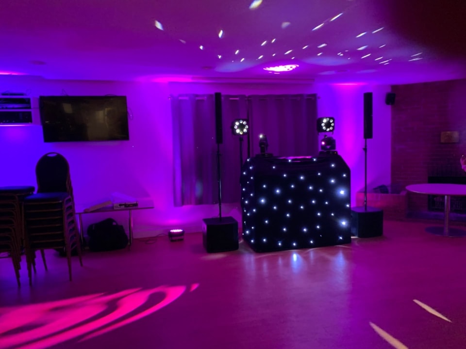 Mobile DJ - Disco set up in function room