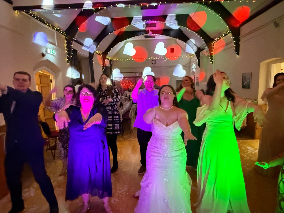 Bride & Guests dancing at wedding 